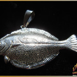 Sterling Silver Flounder Pendant