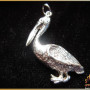 Sterling Silver Pelican Pendant ~ Steve's Custom Jewelers ~ Made in Port Aransas, Texas.