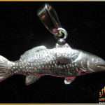 Sterling Silver Redfish Pendant - Steve's Custom Jewelers - Made in Port Aransas, Texas.