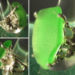 Steve's Custom Jewelers ~ Sterling Silver Emerald Green Sea Glass Ladies Ring
