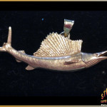 Gold Sailfish Pendant - 14K