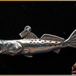 Speckled Trout Jewelry Pendant 14K Gold