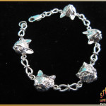 Cat Bracelet Sterling Silver