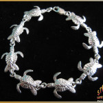 Sea Turtle Bracelet Sterling Silver